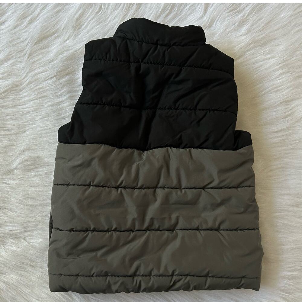 Puma Puffer Vest Boy Toddler XXS Size 3T 4T Full Zip Insulated Black Grey - Picture 3 of 5